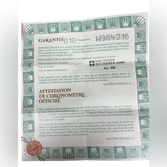 Men’s Rolex Oyster Watch with 10 Diamonds & White Face, Date, 18K Gold + Steel - Picture 14 of 16